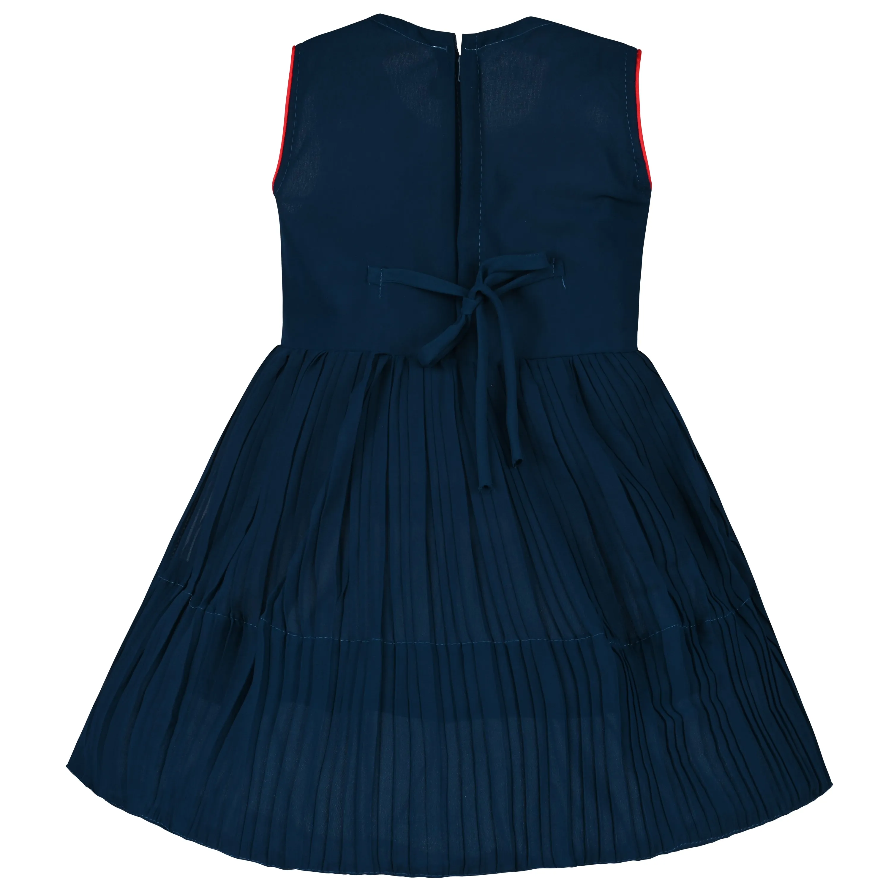 Girls Embroidered Fit and Flare Frock Dress