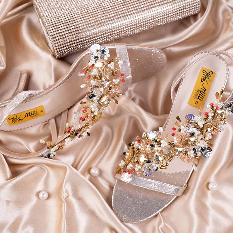 Golden Fancy Sandal