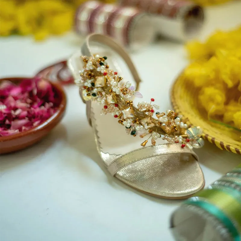 Golden Fancy Sandal