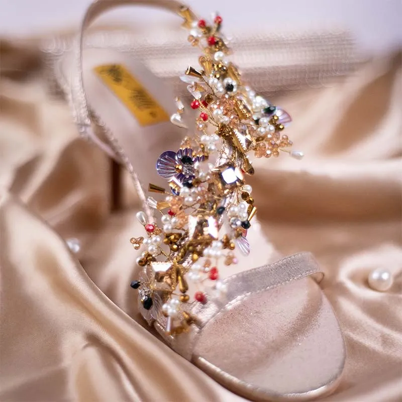 Golden Fancy Sandal