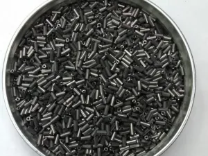 Graphite Grey Pipe Glass Seed Beads- 4.5 mm (Wholesale)