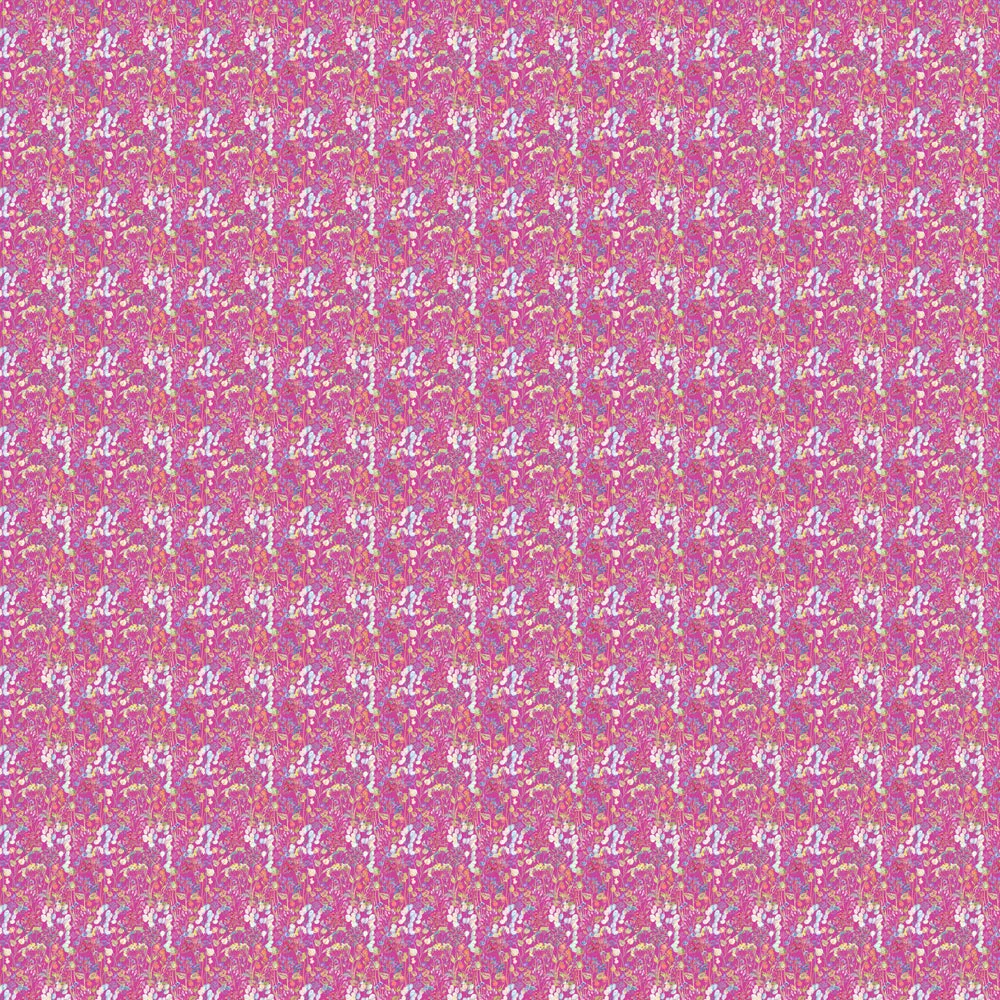 Hedgerow Printed Crafting Cotton Apparel Fabric (By The Metre) Fuchsia