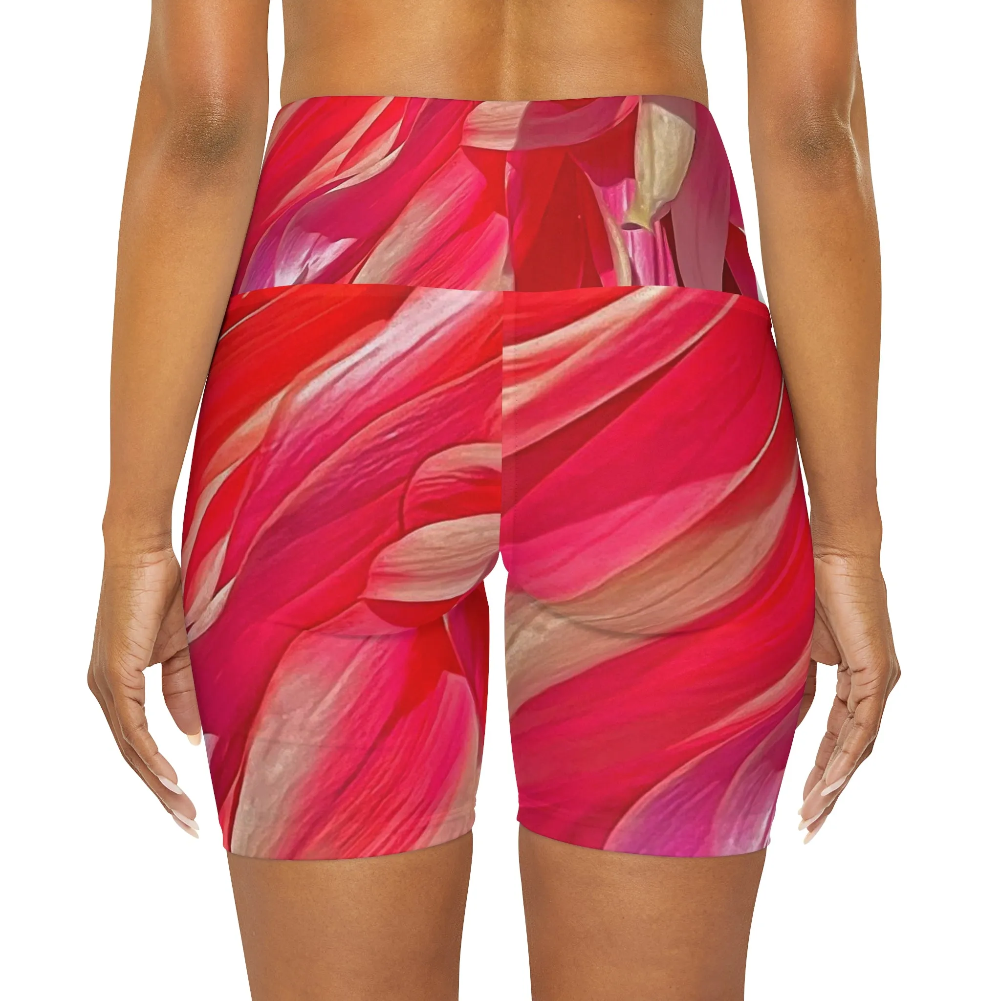 High Waisted Yoga Shorts|Floral Yoga Leggings|AOP