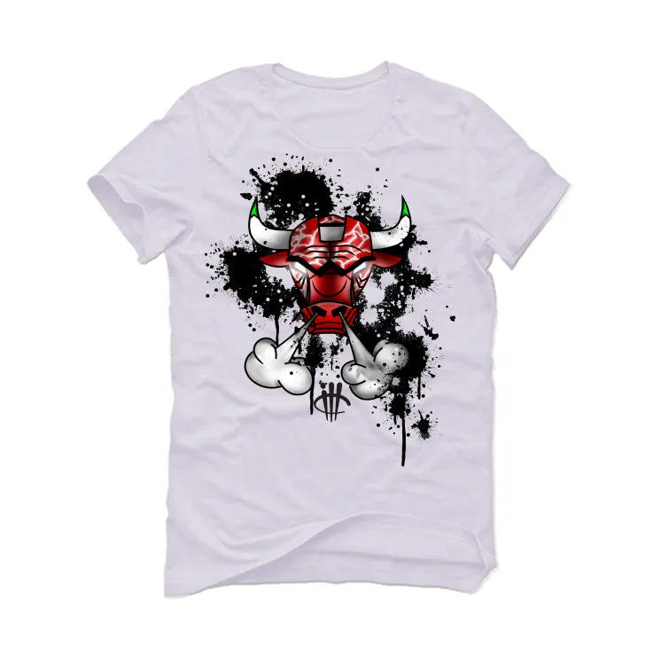 Jordan 13 Playoffs - White T-Shirt (Iron Bull)
