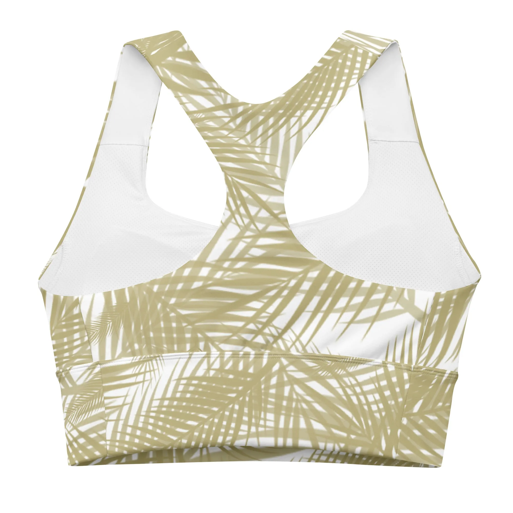 Jungle Gold Longline Sports Bra