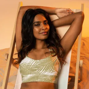 Jungle Gold Longline Sports Bra