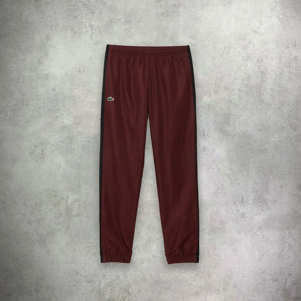 Lacoste Diamond Taffeta Tennis Tracksuit Set Bordeaux/Black/White