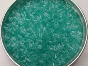 Light Turquoise Transparent Pipe Glass Beads- 4.5 mm (Wholesale)
