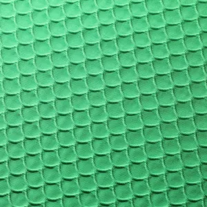 Lime Green Scallop TikTok Nylon Spandex Fabric