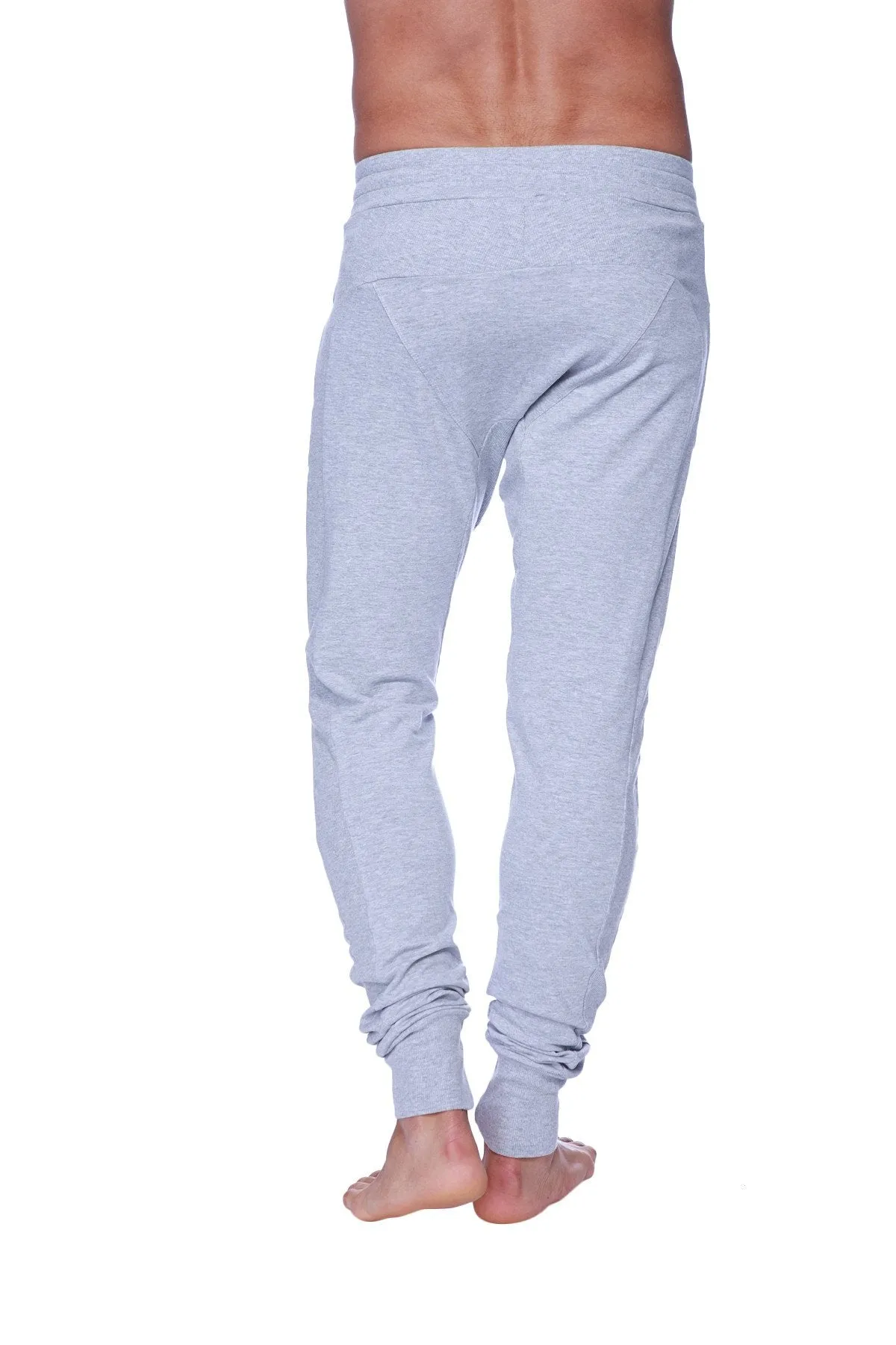 Long Cuffed Jogger & Yoga Sweat Pants (Heather Grey)