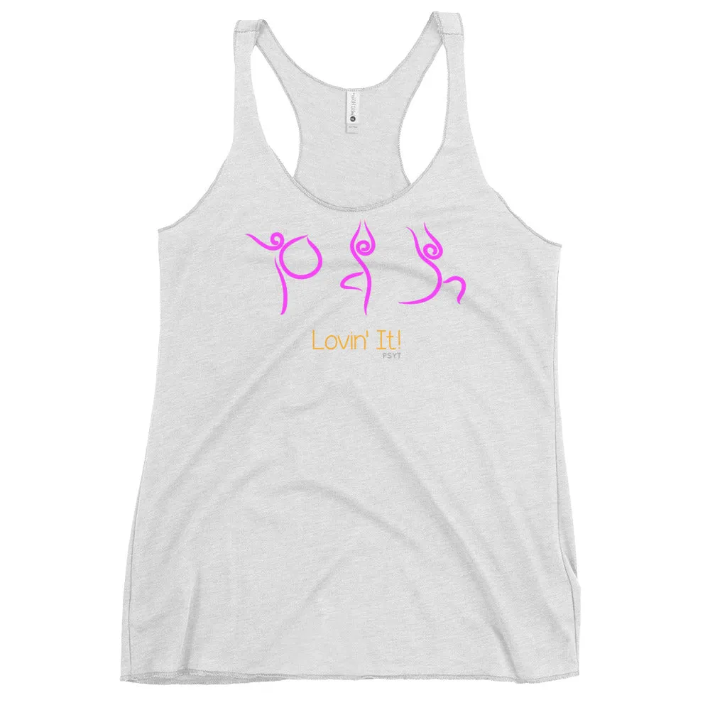 Lovin' It Yoga Routine Racerback Tank Top