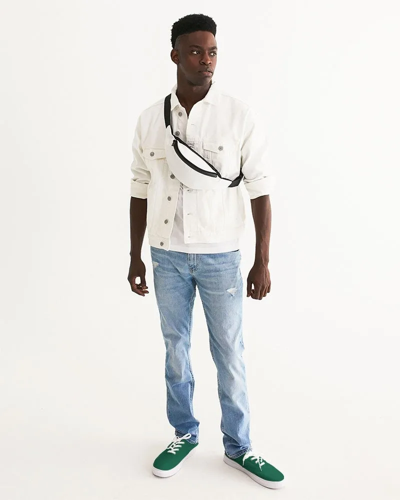 Medium Dark Cool Green Men's Canvas Sneakers | Men's | Medium Dark Pure Cool Green | C100M0Y75K60