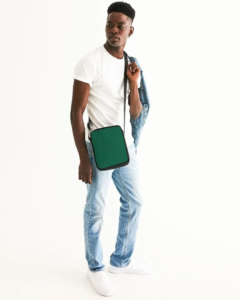Medium Dark Cool Green Messenger Pouch | Medium Dark Pure Cool Green | C100M0Y75K60