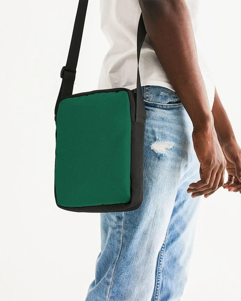 Medium Dark Cool Green Messenger Pouch | Medium Dark Pure Cool Green | C100M0Y75K60