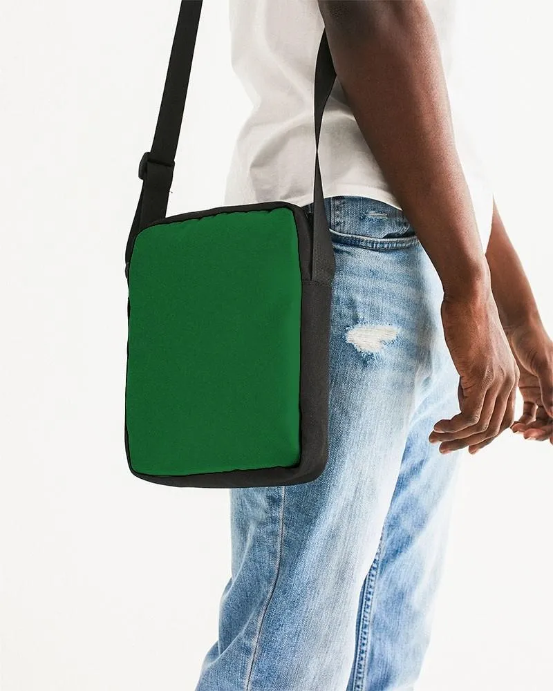 Medium Dark Green Messenger Pouch | Medium Dark Pure Green | C75M0Y100K60