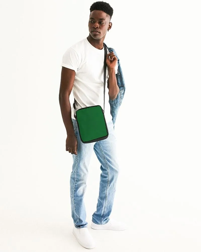 Medium Dark Green Messenger Pouch | Medium Dark Pure Green | C75M0Y100K60