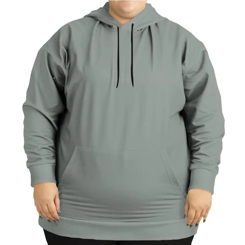 Medium Muted Green Gray Hoodie | Unisex | with PLUS sizes | C10M0Y10K45