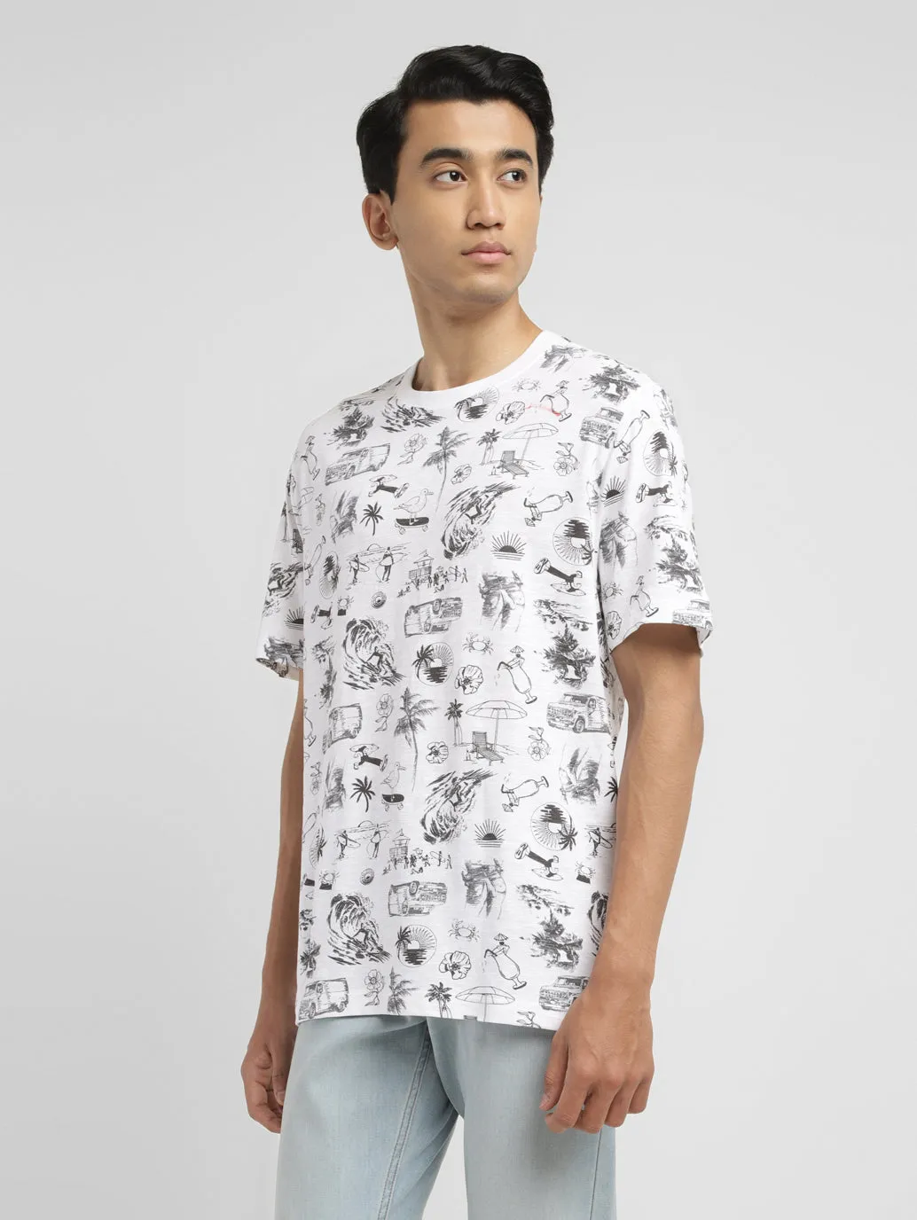 Men's Conversational Slim Fit T-shirt