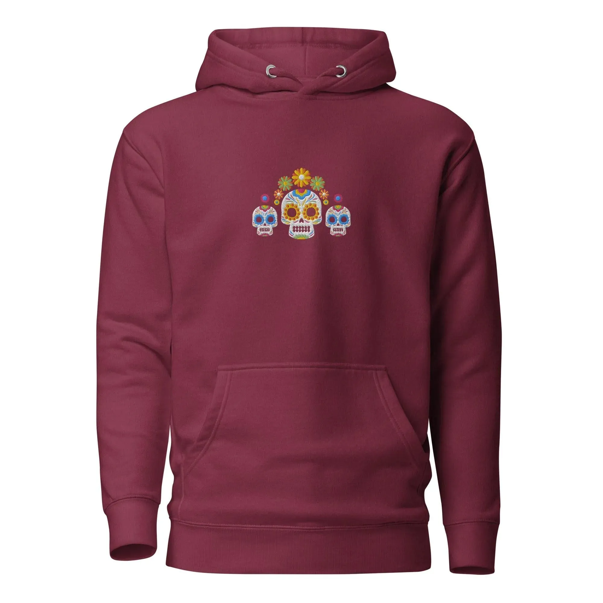 Mexican Day of the Dead Embroidered Hoodie