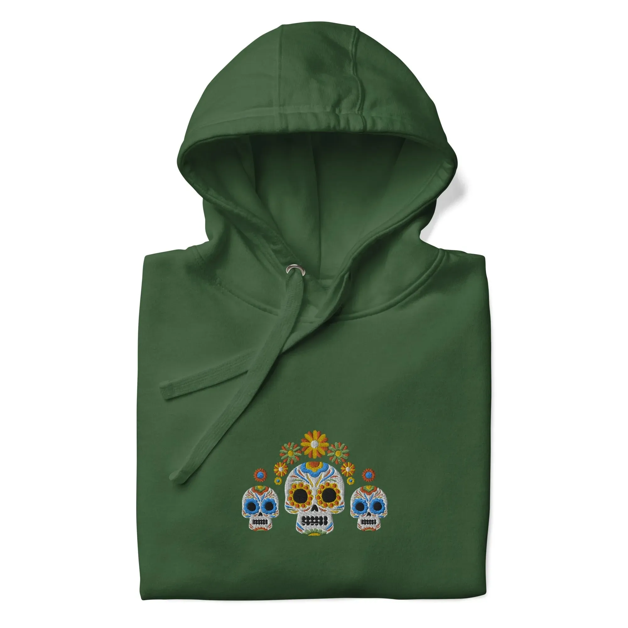 Mexican Day of the Dead Embroidered Hoodie