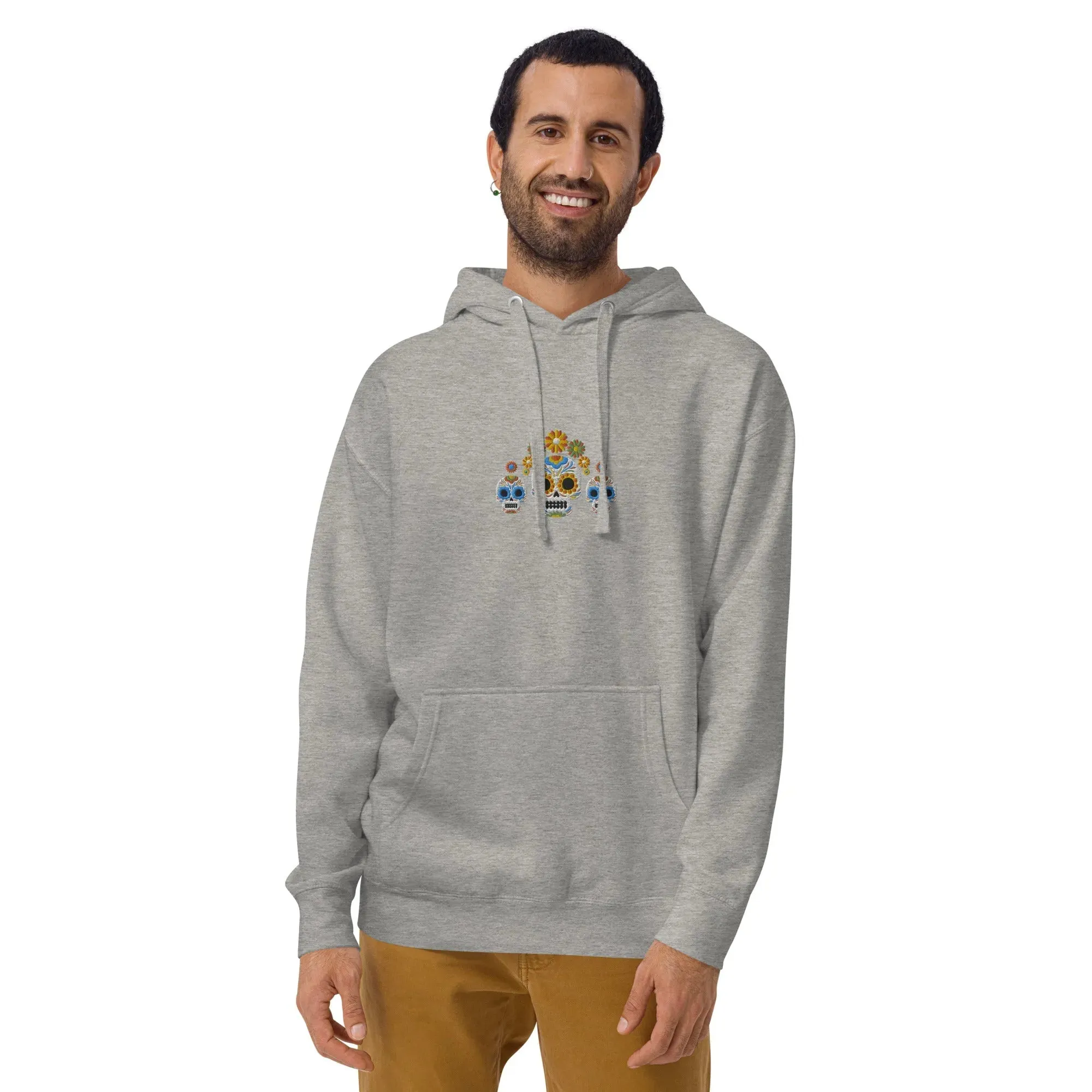 Mexican Day of the Dead Embroidered Hoodie