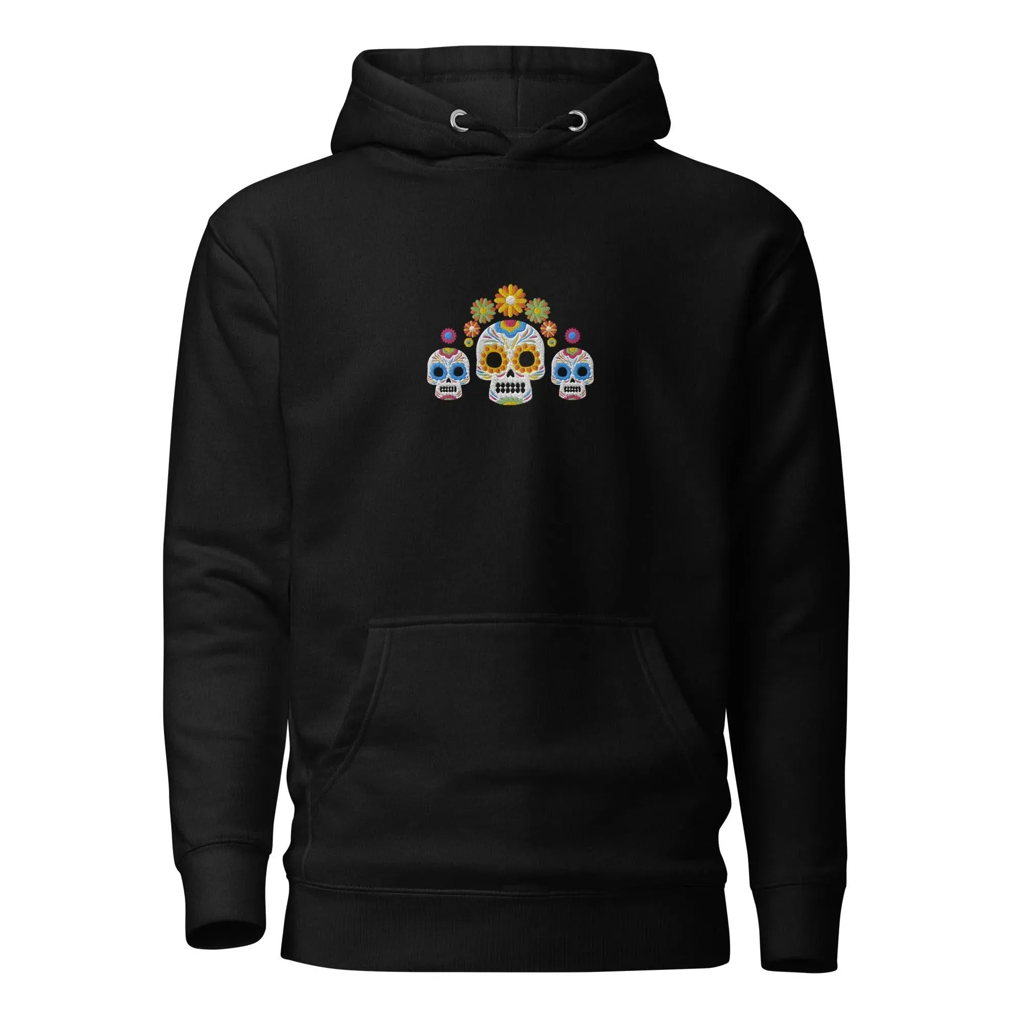 Mexican Day of the Dead Embroidered Hoodie