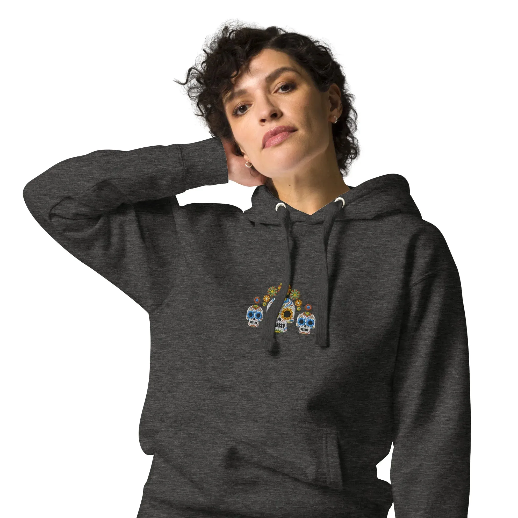 Mexican Day of the Dead Embroidered Hoodie