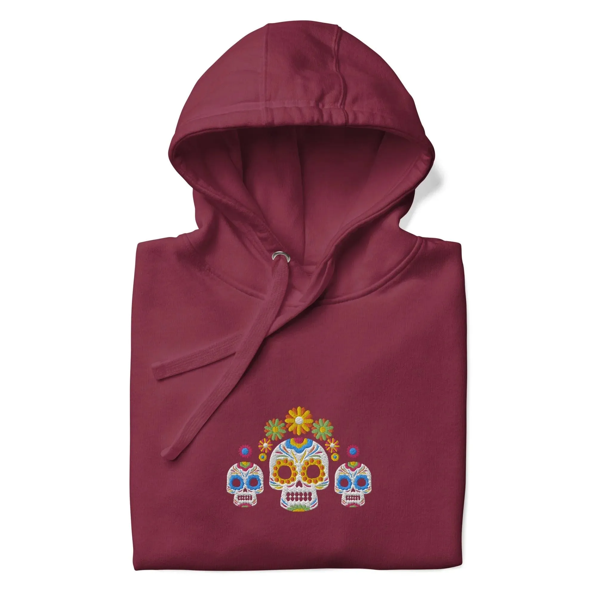 Mexican Day of the Dead Embroidered Hoodie