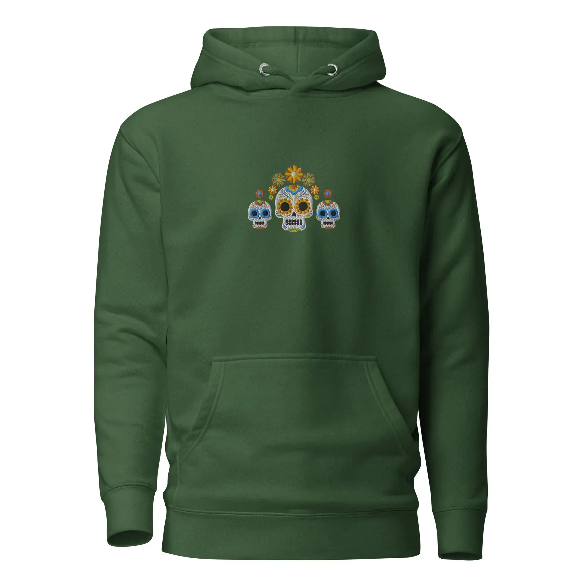 Mexican Day of the Dead Embroidered Hoodie