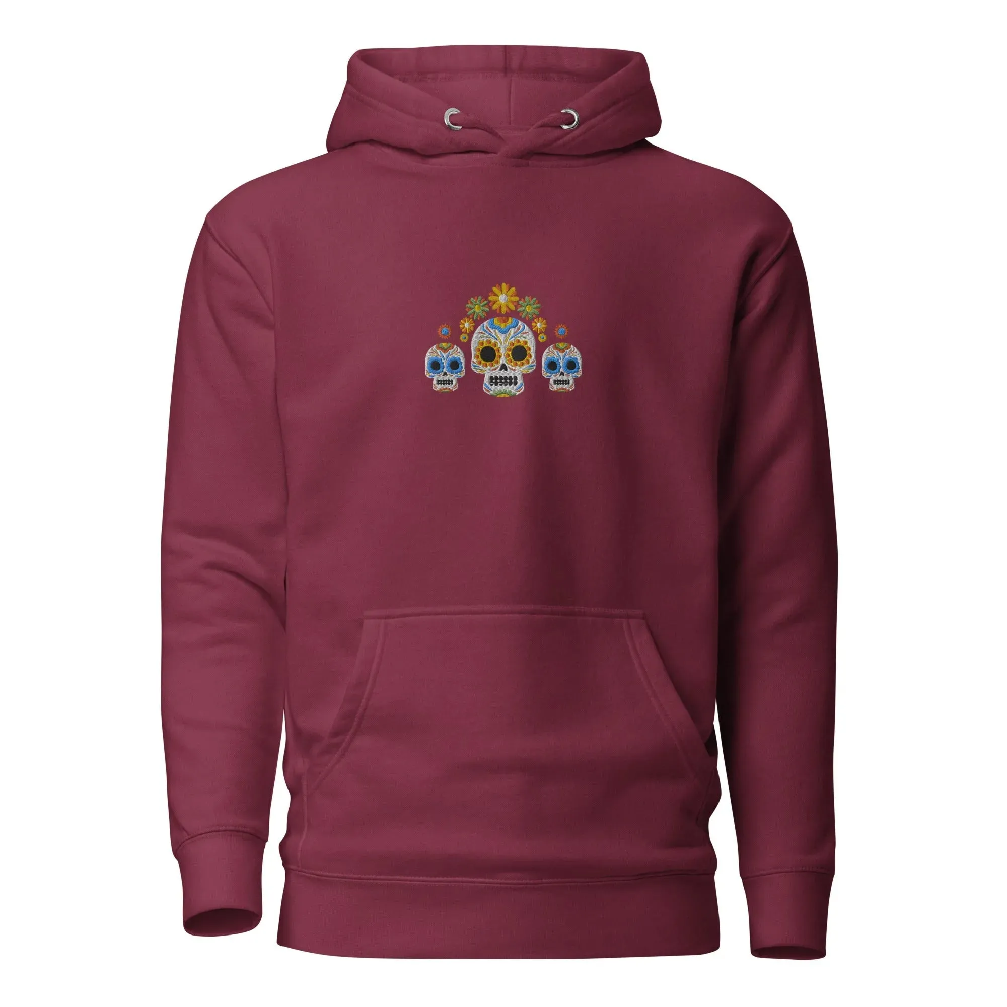 Mexican Day of the Dead Embroidered Hoodie