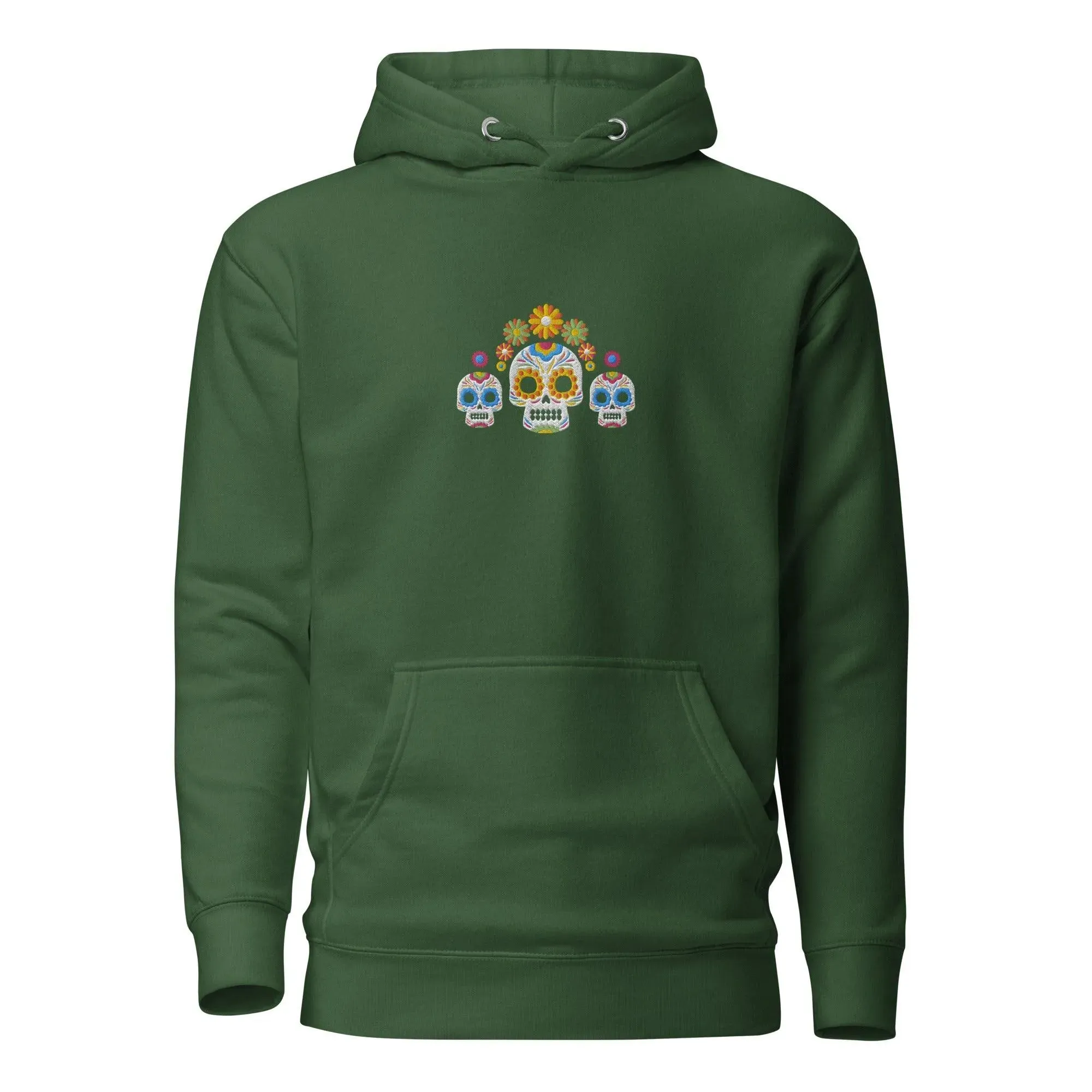 Mexican Day of the Dead Embroidered Hoodie