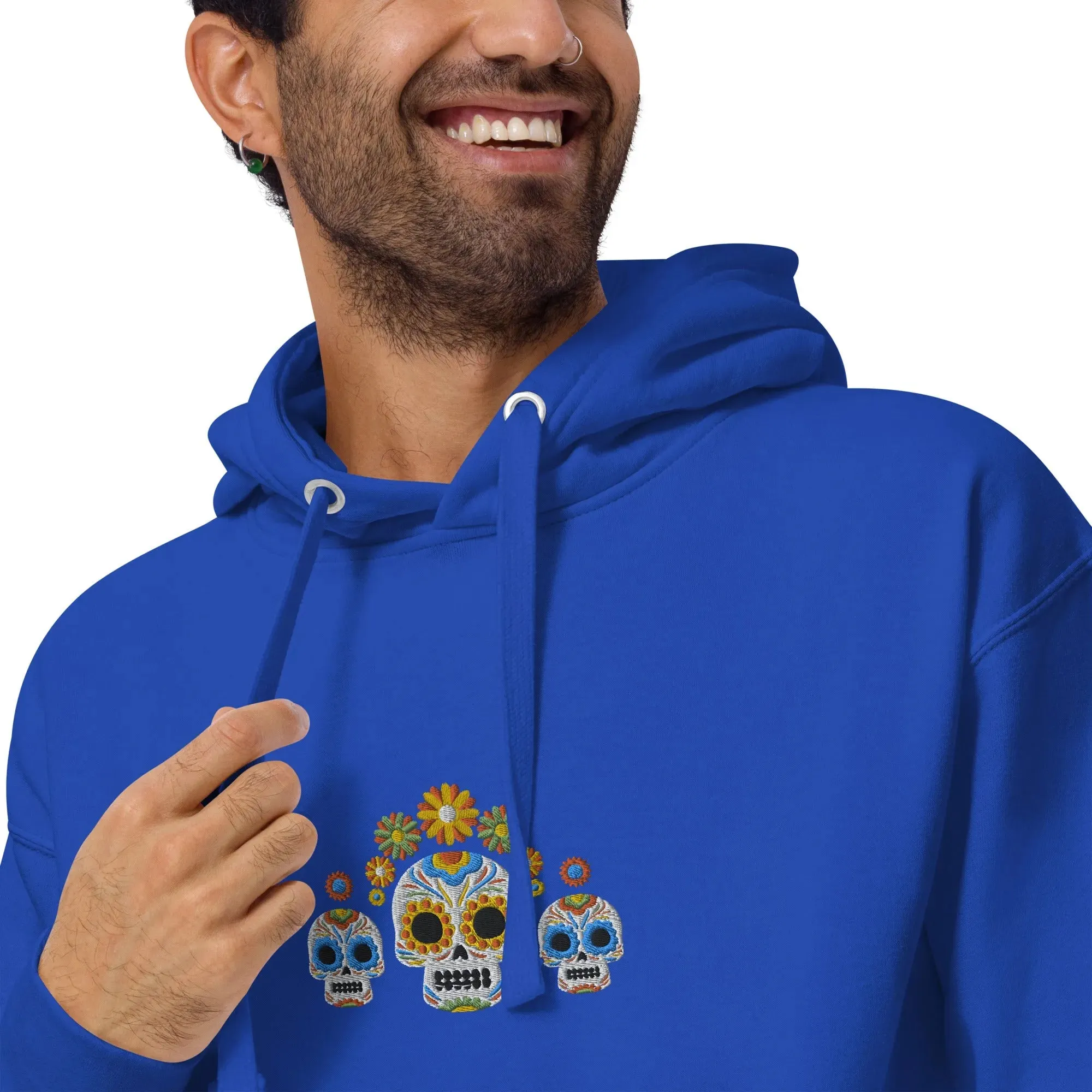 Mexican Day of the Dead Embroidered Hoodie