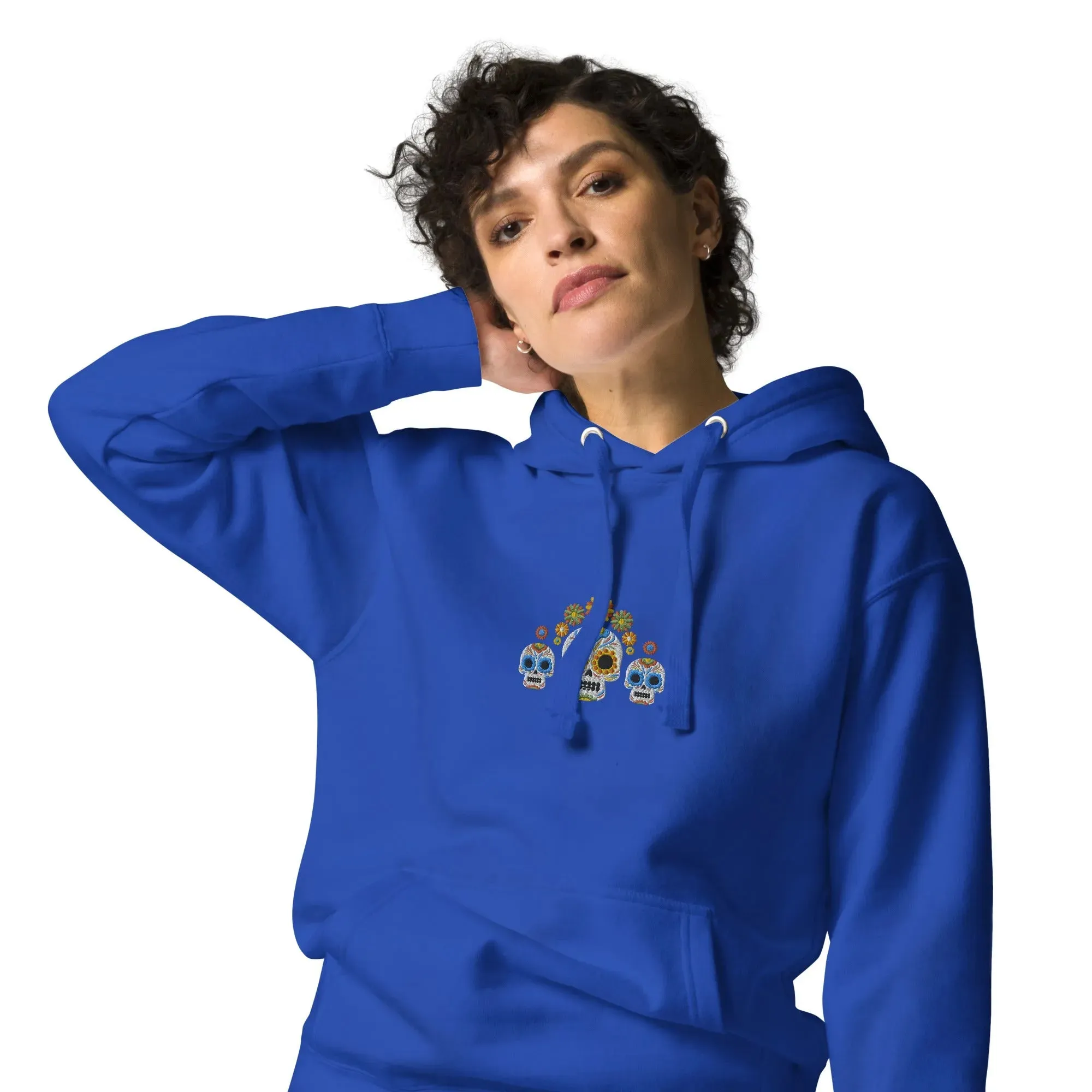 Mexican Day of the Dead Embroidered Hoodie