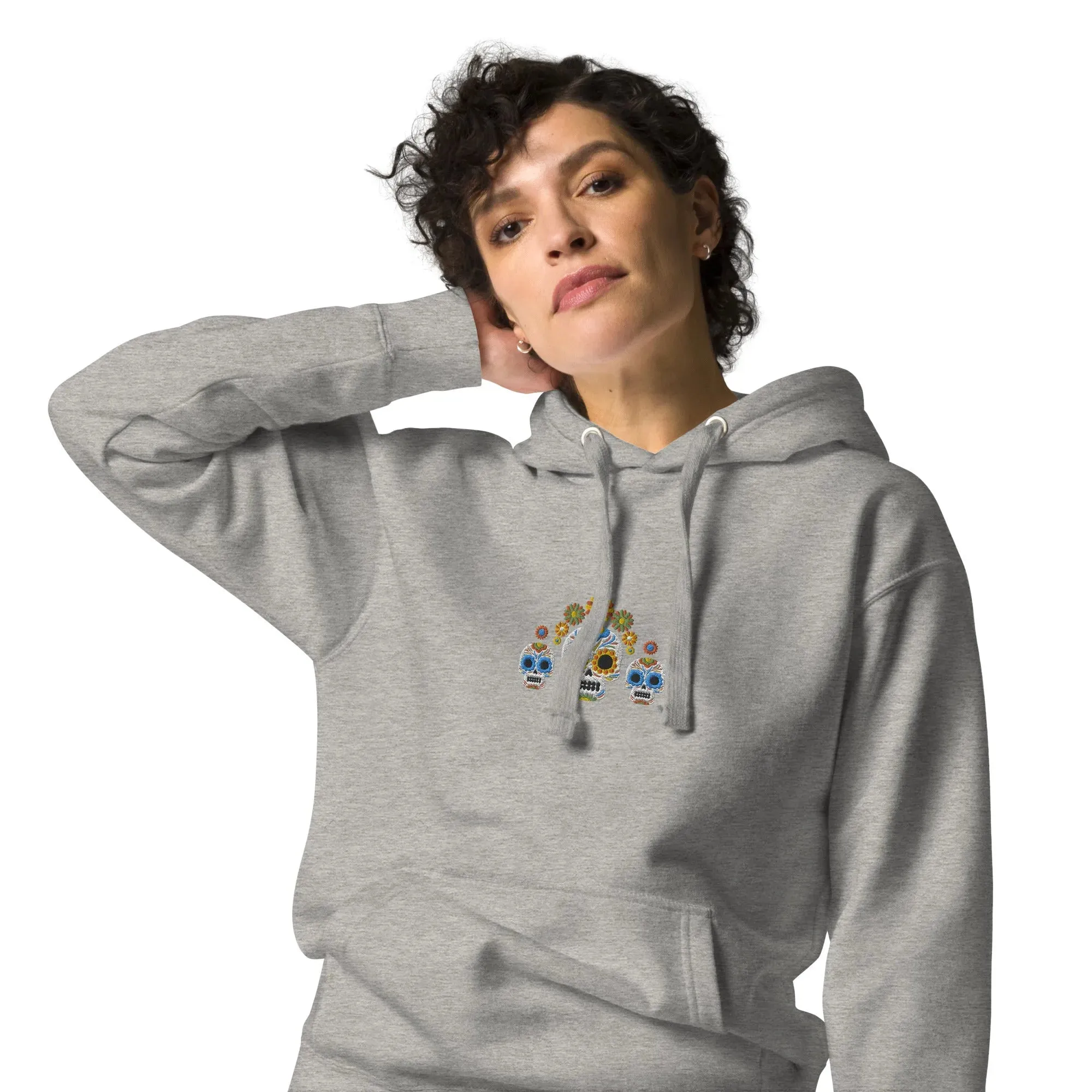 Mexican Day of the Dead Embroidered Hoodie