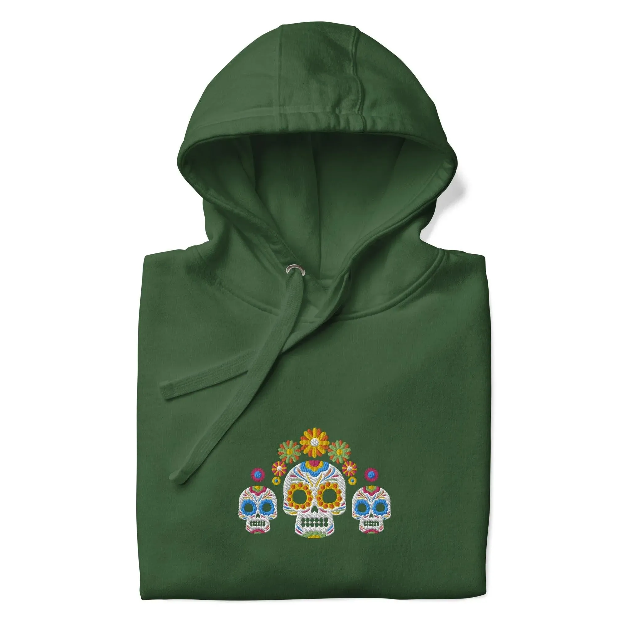 Mexican Day of the Dead Embroidered Hoodie
