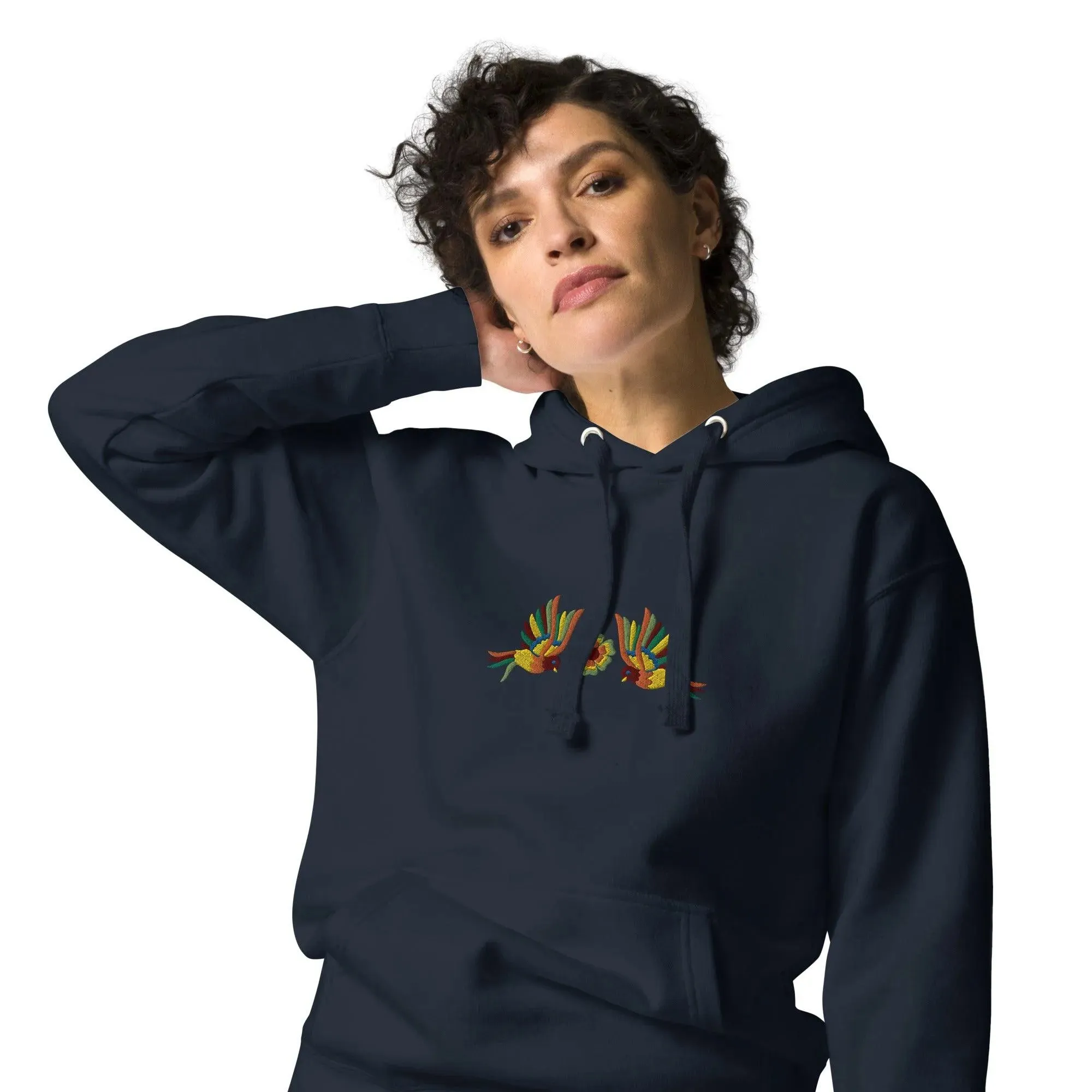 Mexican Otomi Embroidered Hoodie