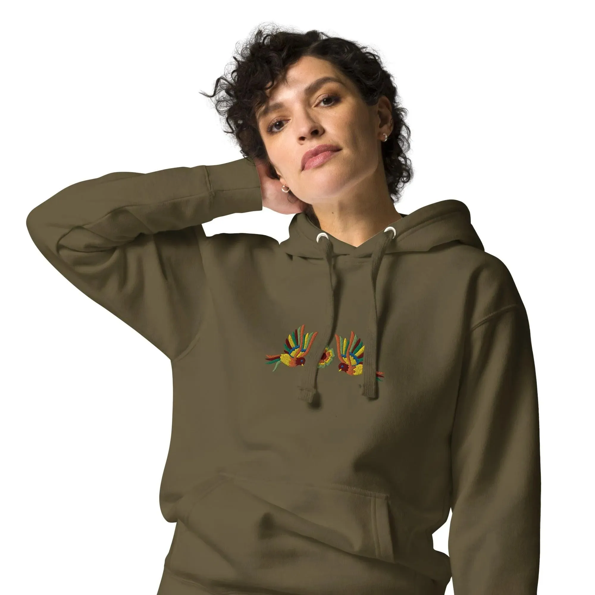 Mexican Otomi Embroidered Hoodie