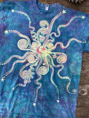 Moon Star Sunrise Pure Cotton Batik T-shirt - Size XL ONLY