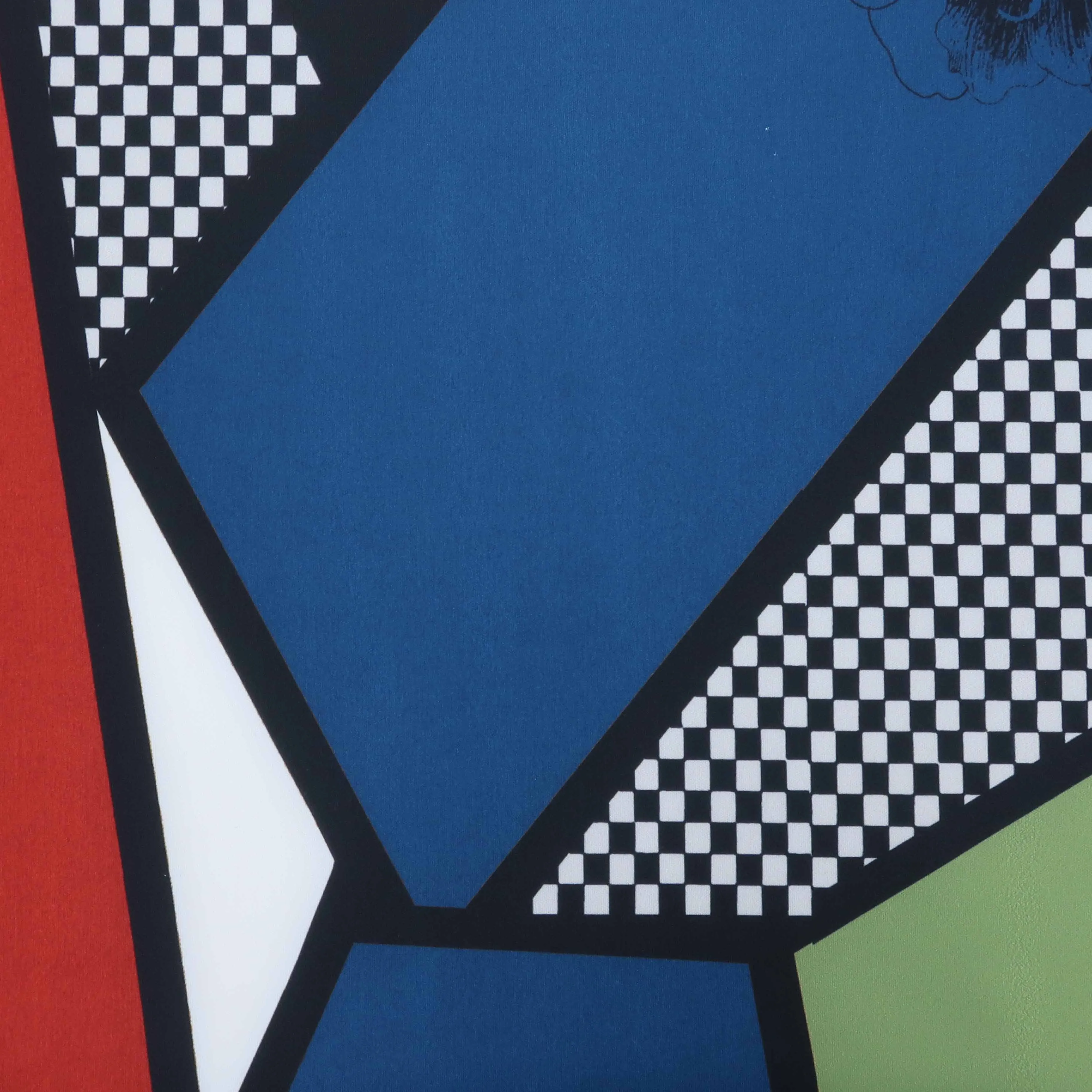 Multicolored Abstract Printed Neoprene Fabric