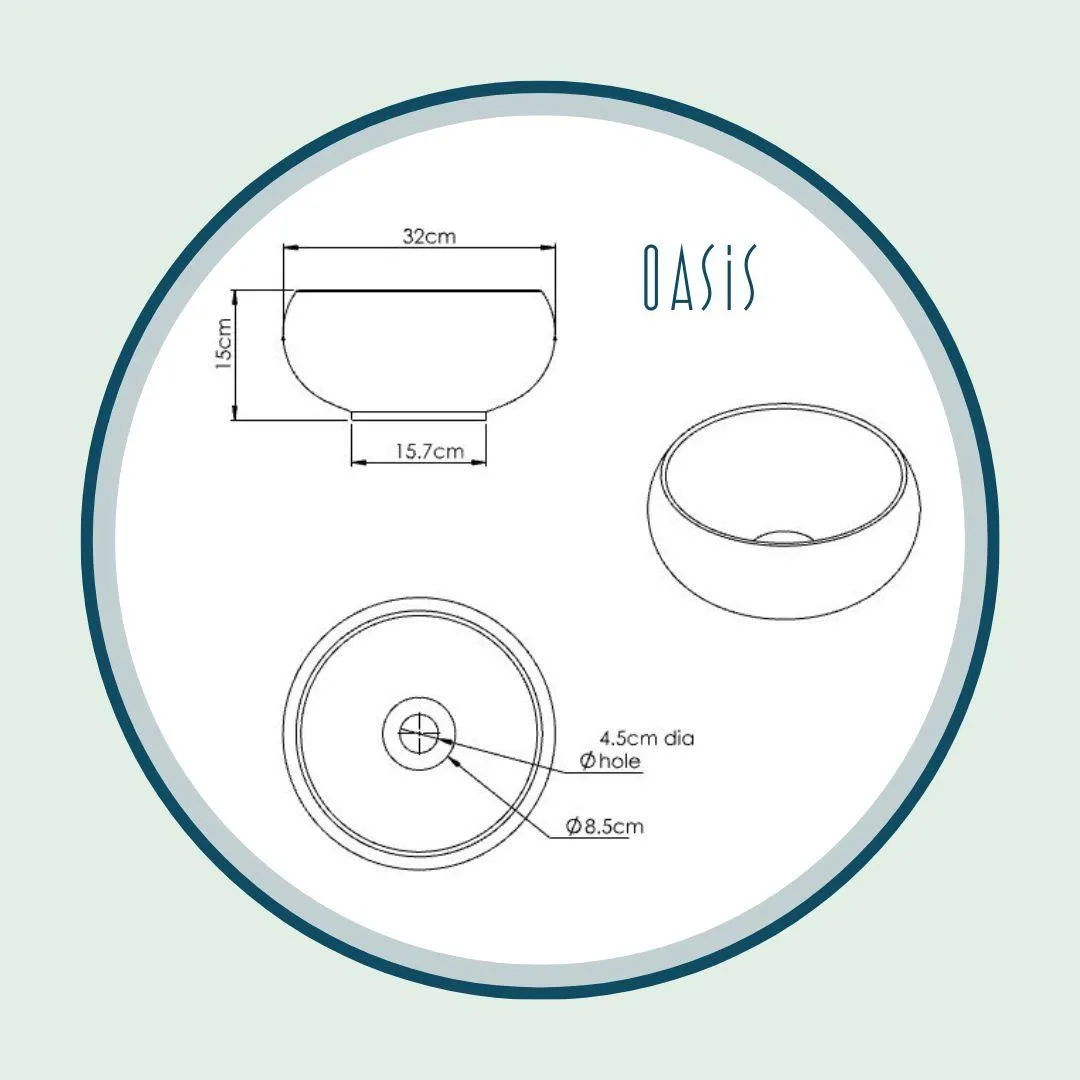 Navy - Blue Coloured Bathroom Basin - Select your shape