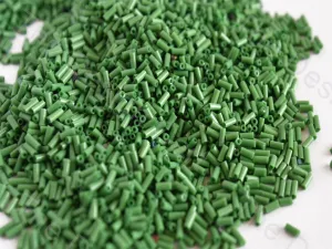 Opaque Green Pipe / Bugle Glass Beads (Wholesale)
