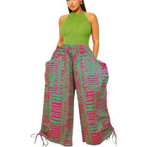 Palazzo Pants with  Adjustable Drawstring