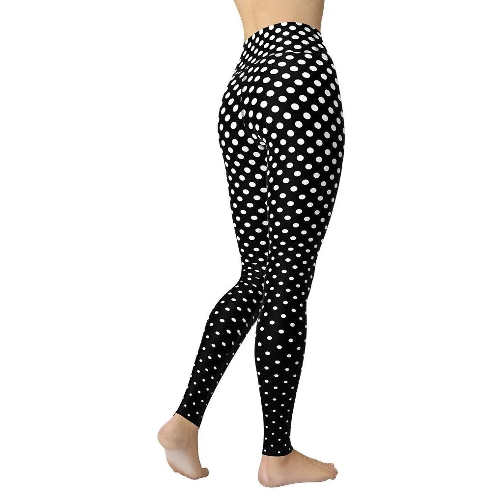 Polka Dot Optical Yoga Leggings
