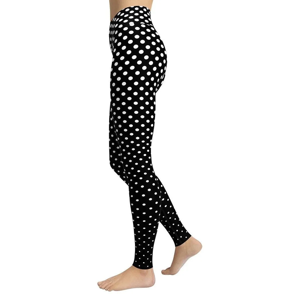 Polka Dot Optical Yoga Leggings