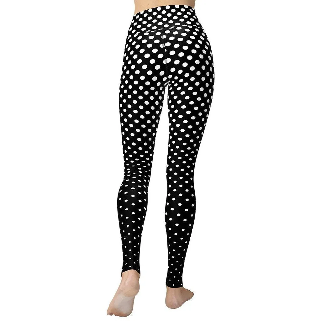 Polka Dot Optical Yoga Leggings