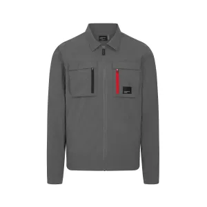 Porsche Motorsport Men's Utility Overshirt Jacket - Grey