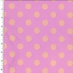 PSPN93 Spandex Tricot Orange-Pink Dot