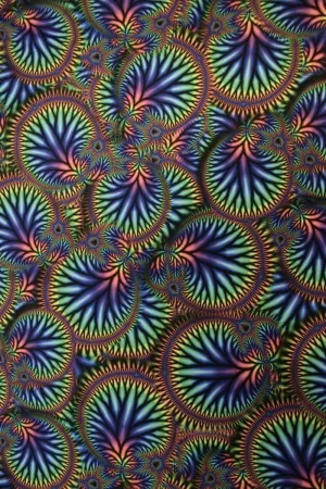 Radioactive Print Spandex Fabric