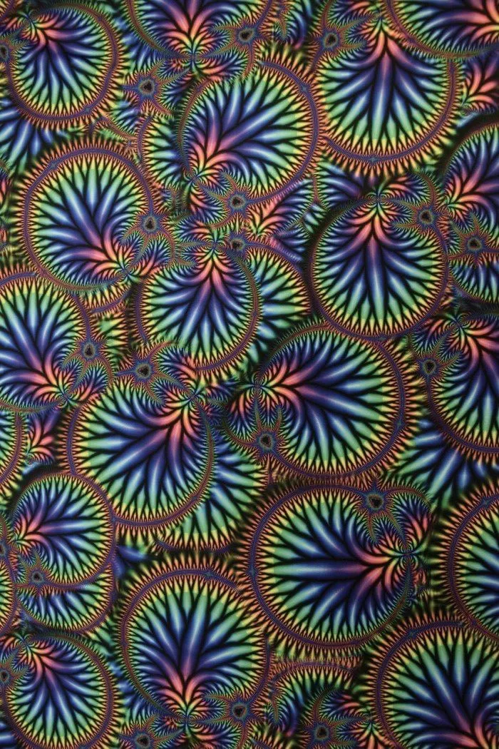 Radioactive Print Spandex Fabric