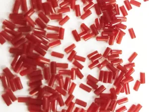 Red Opaque Pipe Glass Seed Beads (Wholesale)